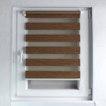 Купить Рулонная штора Prakto День/Ночь коричневый 80х150 см по низкой цене