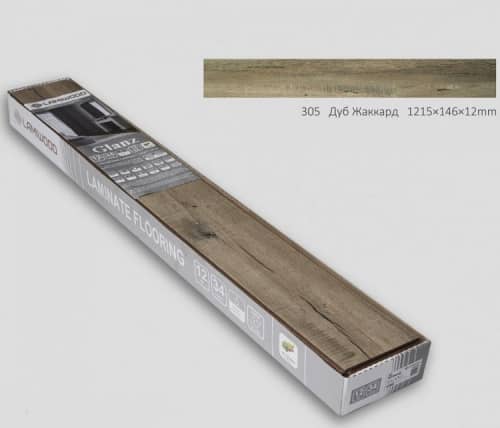 Купить Ламинат Lamiwood Glanz 305 Дуб Жаккард 34 класс, 12 мм по низкой цене