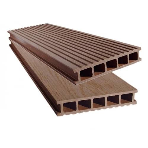 Купить Доска Eurodeck Даббл Шоколад террасная 3000х139х27 мм по низкой цене