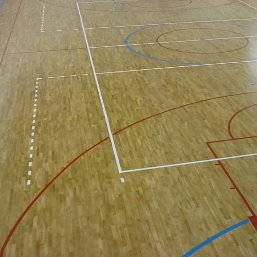 Купить Паркетная доска Grabo Sport JumpAir Дуб трехполосная лак 2250х190х14 мм по низкой цене