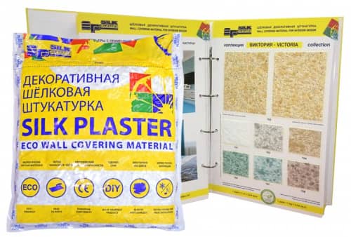 Купить Штукатурка Silk Plaster Виктория Б-703 декоративная жидкие обои по низкой цене