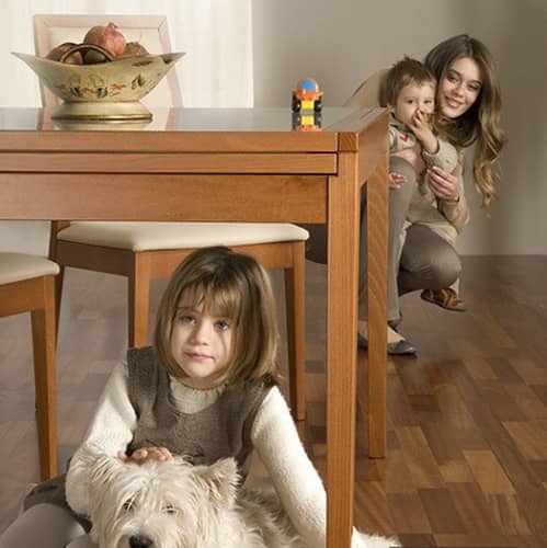 Купить Паркетная доска Tarkett Salsa Африканский Махагони трехполосная брашированная лак по низкой цене