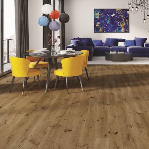 Купить Паркетная доска Barlinek Medio Дуб Azores однополосная брашированная масло по низкой цене