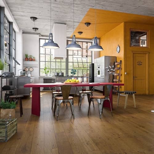 Купить Паркетная доска Barlinek Medio Дуб Garda однополосная брашированная лак по низкой цене