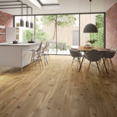 Купить Паркетная доска Barlinek Medio Дуб Madeira однополосная брашированная лак по низкой цене