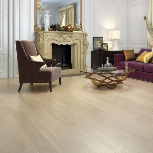 Купить Паркетная доска Barlinek Pure Line Дуб Snowflakes Piccolo однополосная брашированная лак по низкой цене