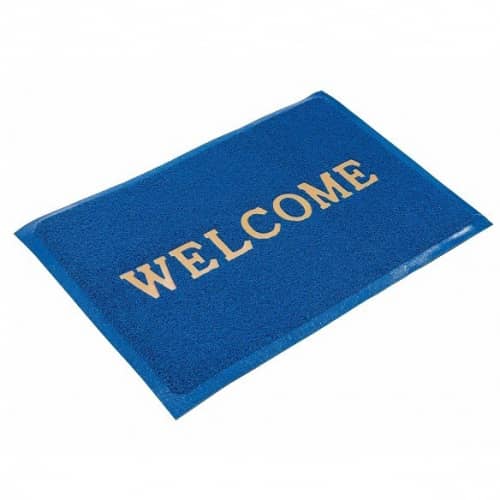 Купить Коврик Baltturf Welcome ПВХ синий 900х600 мм по низкой цене