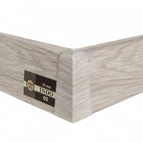 Деревянный, металлический, пластиковый напольный плинтус.