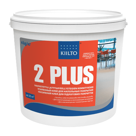 Купить Клей Kiilto 2 Plus для напольных покрытий усиленный 18 кг по низкой цене