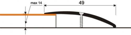 Деревянный, металлический, пластиковый напольный плинтус.