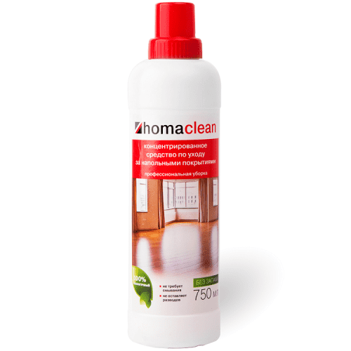 Купить Концентрированное средство Homaclean по уходу за напольными покрытиями 750 мл по низкой цене