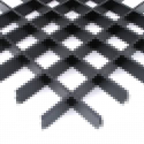 Купить Потолок грильято Cesal Классический Эконом черный 75х75х40 мм по низкой цене