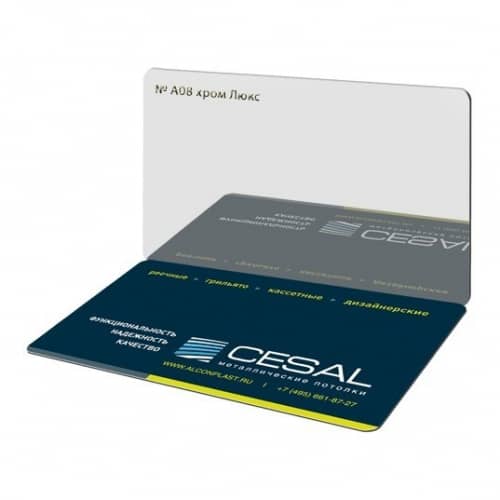 Купить Потолок реечный Cesal S-150 Стандарт А08 хром люкс 3 м по низкой цене