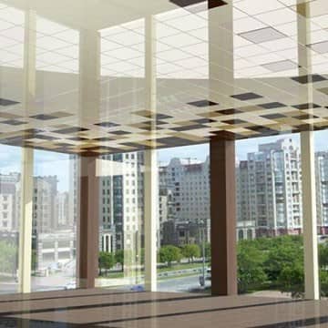 Купить Потолок кассетный Cesal Металлик Серебристый С02 300x300 мм по низкой цене