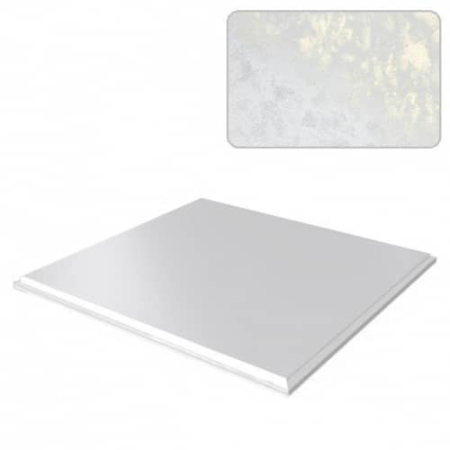 Купить Потолок кассетный Cesal Белый мрамор 511 300х300 мм по низкой цене