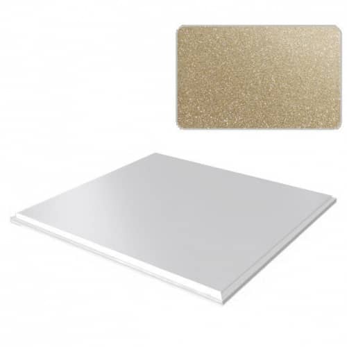 Купить Потолок кассетный Cesal Золотистый жемчуг 010B 300х300 мм по низкой цене