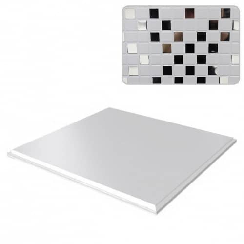 Купить Потолок кассетный Cesal К90 Мозаика белая 051D объемный 300х300 мм по низкой цене