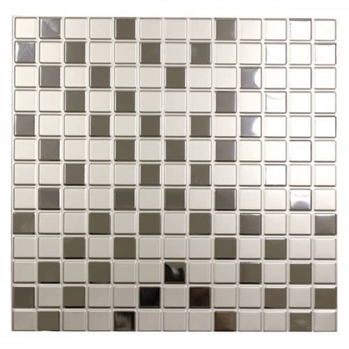 Купить Потолок кассетный Cesal К90 Мозаика серебряная 046D объемный 300х300 мм по низкой цене