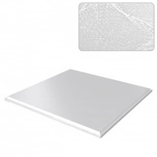 Купить Потолок кассетный Cesal Шелк белый B29 300х300 мм по низкой цене