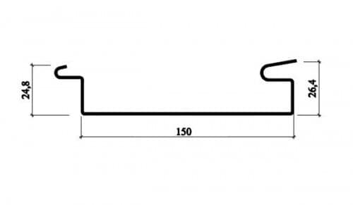 Купить Фасад реечный Албес AF150C 9003 белый матовый 3 м для наружной отделки дома по низкой цене