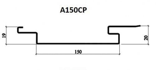 Купить Фасад реечный Албес A150CP 9003 белый матовый 3 м для наружной отделки дома по низкой цене