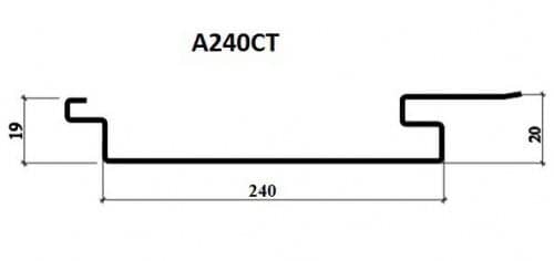 Купить Фасад реечный Албес A240CТ 9003 белый матовый 4 м для наружной отделки дома по низкой цене