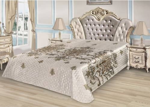 Купить Покрывало Этель Королевский узор евро макси, иск. шёлк 3626939 220х240 см по низкой цене