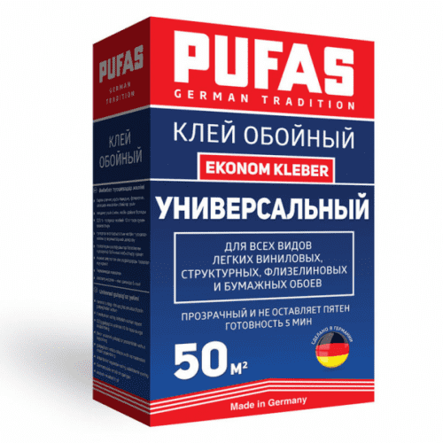 Купить Клей Pufas Ekonom Kleber Универсальный обойный 325 г по низкой цене