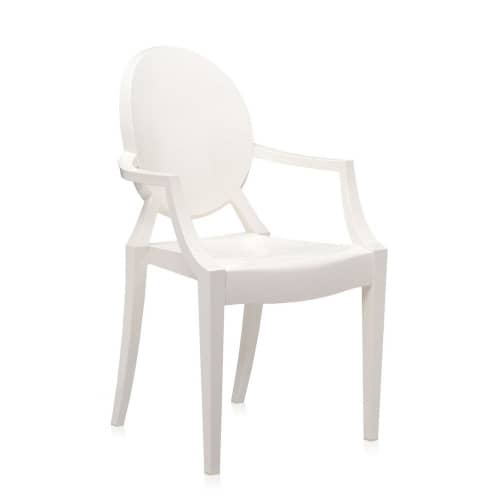 Купить Стул Kartell Lou Lou Ghost детский, белый по низкой цене