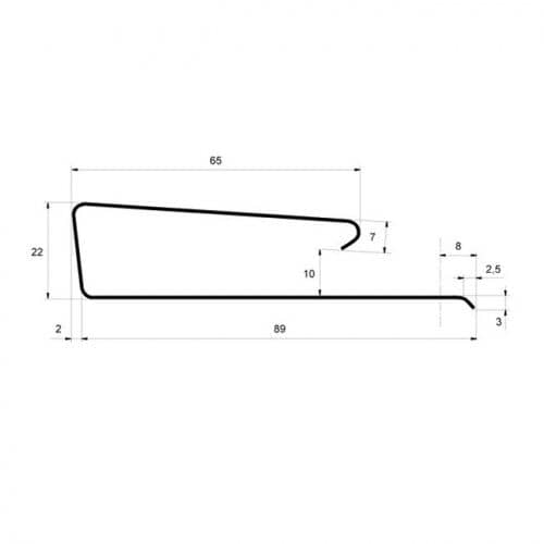 Купить Наличник Grand Line J-профиль широкий коричневый 3100 мм для наружной отделки дома по низкой цене