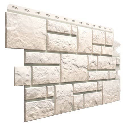 Купить Панель Docke Burg фасадная белая 946х445 мм для наружной отделки дома по низкой цене