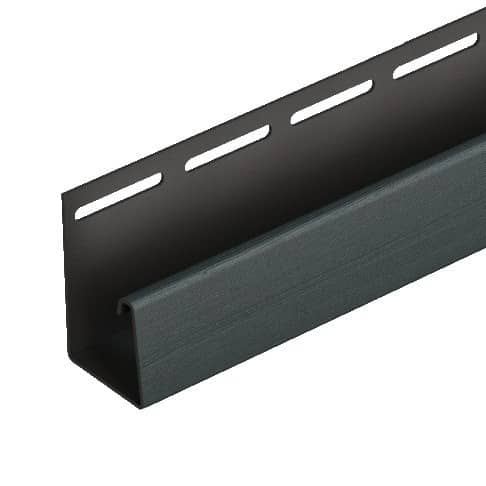 Купить J-профиль Docke фасадный Графитовый 3050 мм для наружной отделки дома по низкой цене