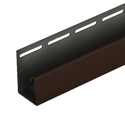 Купить J-профиль Docke фасадный Шоколадный 3050 мм для наружной отделки дома по низкой цене