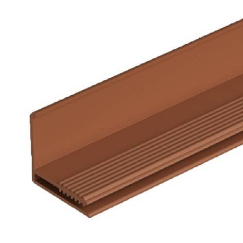 Купить L-профиль Docke фасадный Каштан 3050 мм для наружной отделки дома по низкой цене