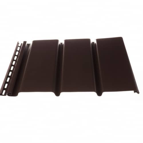 Купить Софит Docke Т4 Шоколад сплошной 3050х305 мм виниловый для наружной отделки дома по низкой цене