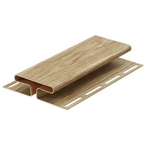 Купить H-профиль Docke Lux соединительный Кедр 3050 мм для наружной отделки дома по низкой цене