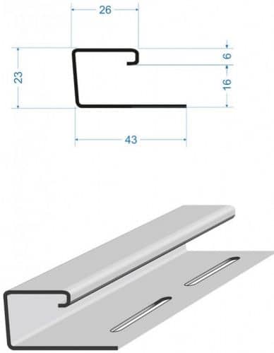 Купить J-профиль Docke Lux Орех 3050 мм для наружной отделки дома по низкой цене