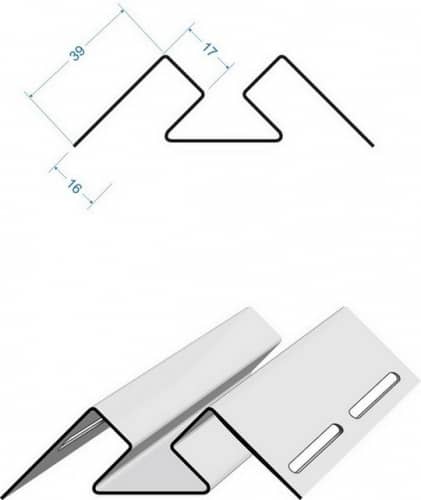 Купить Угол Docke внутренний Лимон 3050 мм для наружной отделки дома по низкой цене