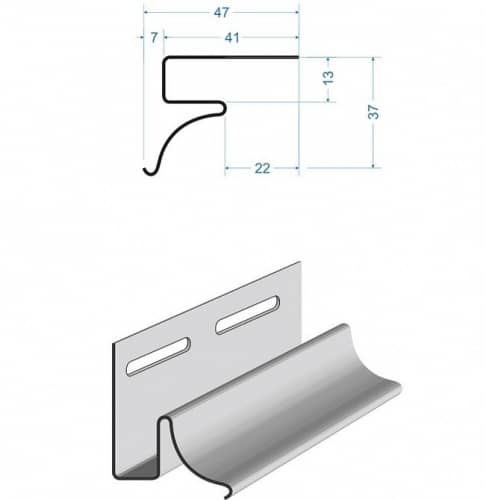 Купить Молдинг Docke Пломбир 3050 мм для наружной отделки дома по низкой цене
