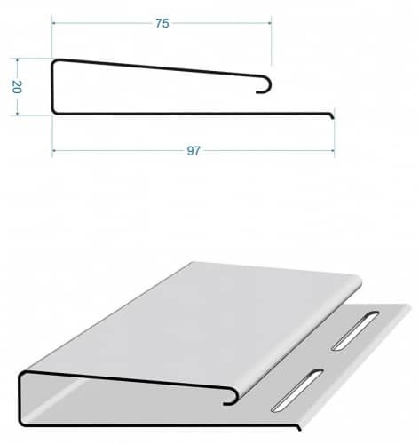 Купить Наличник Docke Шоколад 75х3660 мм для наружной отделки дома по низкой цене