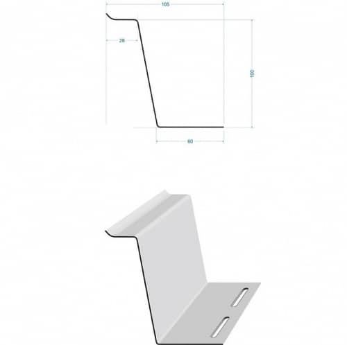 Купить Отлив Docke ПВХ Пломбир 3050 мм по низкой цене