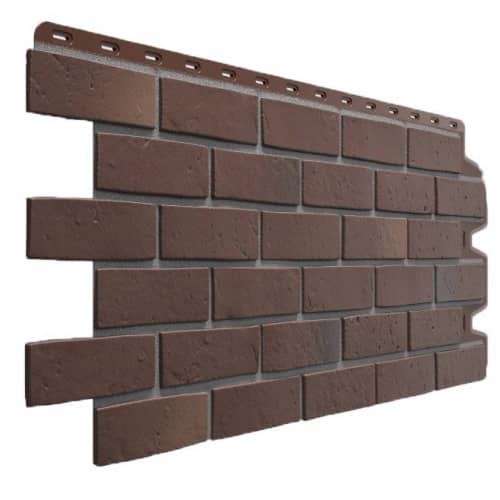 Купить Панель Docke Berg фасадная коричневая 1015х434 мм для наружной отделки дома по низкой цене