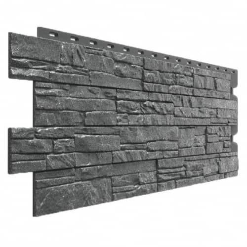 Купить Панель Docke Stein фасадная Антрацит 1098х400 мм для наружной отделки дома по низкой цене