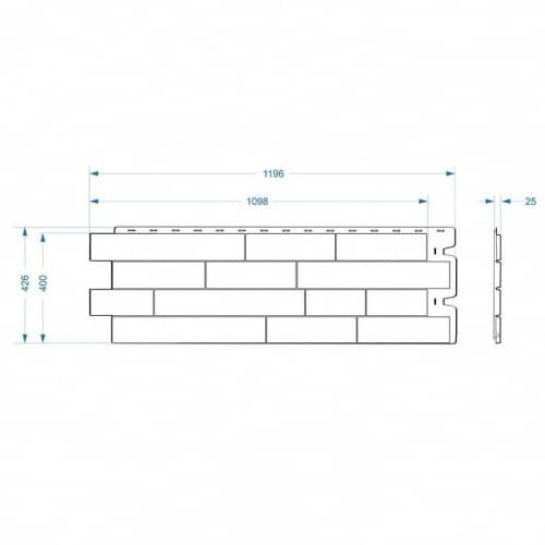 Купить Панель Docke Stein фасадная Бронзовая 1098х400 мм для наружной отделки дома по низкой цене