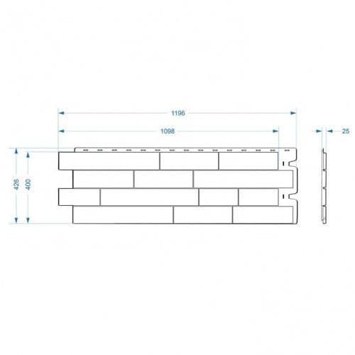 Купить Панель Docke Stein фасадная Темный орех 1098х400 мм для наружной отделки дома по низкой цене