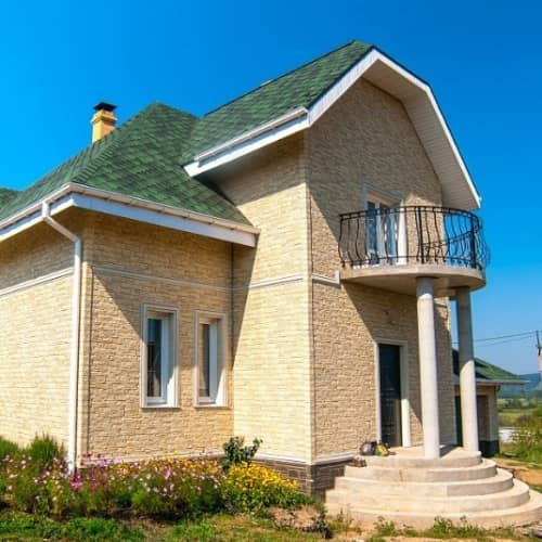 Купить Панель Docke Stein фасадная Янтарная 1098х400 мм для наружной отделки дома по низкой цене