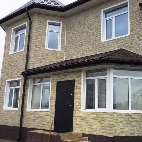 Купить Панель Docke Stein фасадная Янтарная 1098х400 мм для наружной отделки дома по низкой цене