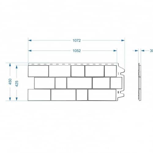 Купить Панель Docke Fels фасадная Горный хрусталь 1052х425 мм для наружной отделки дома по низкой цене