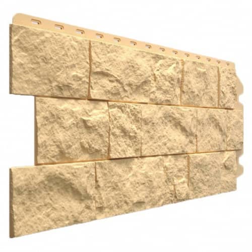 Купить Панель Docke Fels фасадная Слоновая кость 1052х425 мм для наружной отделки дома по низкой цене