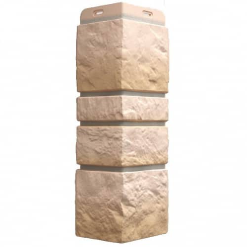 Купить Угол Docke Burg внешний Песчаный 445 мм для наружной отделки дома по низкой цене